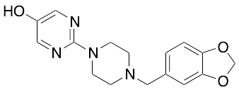 1-(3,4-Methylenedioxybenzyl)-4-(5-hydroxy-2-pyrimidyl)piperazine