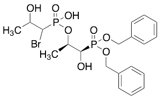 (1R,2R)-1-(Bis(benzyloxy)phosphoryl)-1-hydroxypropan-2-yl Hydrogen (1-Bromo-2-hydroxypropyl)phosphonate