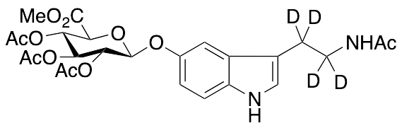 N-Acetyl Serotonin-d4 Tri-O-acetyl-Beta-D-glucuronide Methyl Ester