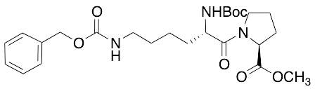 1-[N2-[(1,1-Dimethylethoxy)carbonyl]-N6-[(phenylmethoxy)carbonyl]-L-lysyl]-L-proline Methyl Ester