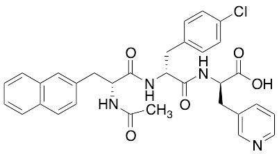 N-Acetyl-3-(2-naphthalenyl)-D-alanyl-4-chloro-D-phenylalanyl-3-(3-pyridinyl)-D-alanine