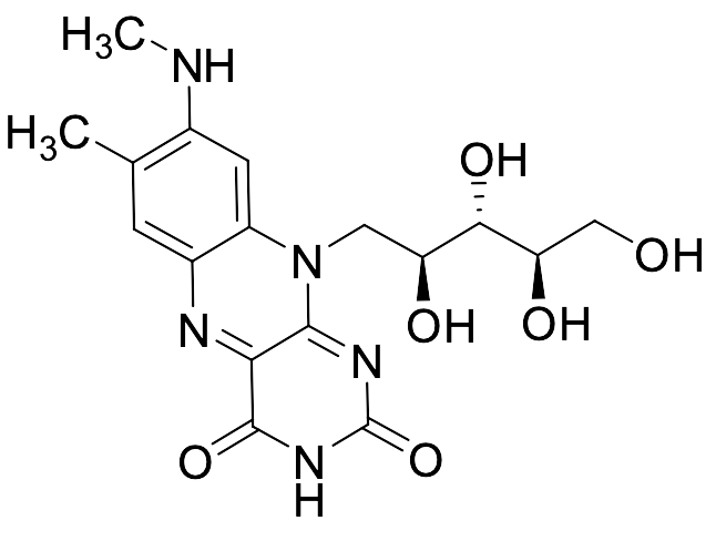 7-Methyl-8-(methylamino)-10-((2S,3S,4R)-2,3,4,5-tetrahydroxypentyl)benzo[g]pteridine-2,4(3H,10H)-dione