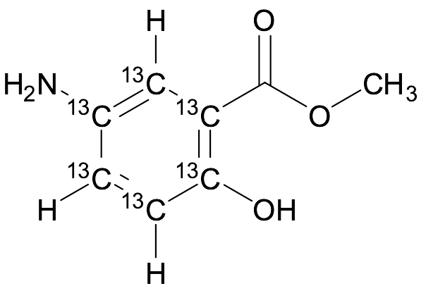 5-Amino Salicylic Acid Methyl Ester-¹³C₆