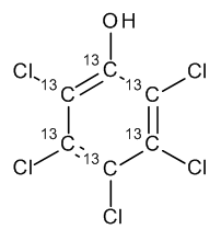Pentachlorophenol 13C6 100 µg/mL in Cyclohexane - CAS No. 85380-74-1 Pentachlorophenol 13C6 100 µg/mL in Cyclohexane