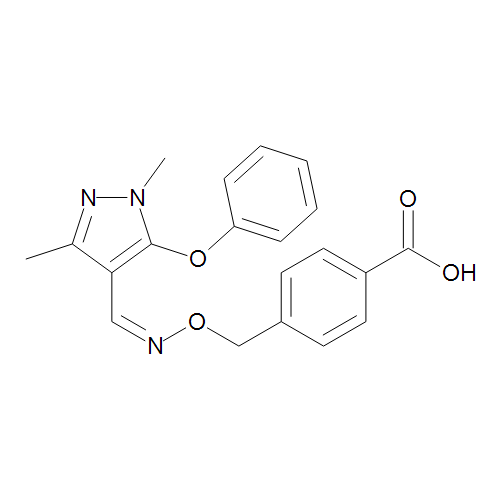 (Z)-4-[(1,3-Dimethyl-5-phenoxy-1H-pyrazol-4-yl)methylene]4-amino]oxy]methyl]-benzoic acid