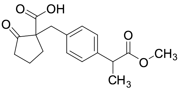 1-(4-(1-Methoxy-1-oxopropan-2-yl)benzyl)-2-oxo Cyclopentane Carboxylic Acid