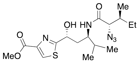 2-[(1R,3R)-3-[[(2S,3S)-2-Azido-3-methyl-1-oxopentyl]amino]-1-hydroxy-4-methylpentyl]-4-thiazolecarboxylic Acid Methyl Ester