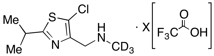 5-​Chloro-​N-​methyl-​2-​(1-​methylethyl)​-4-​thiazolemethanamine-d3 Trifluoroacetic Acid Salt