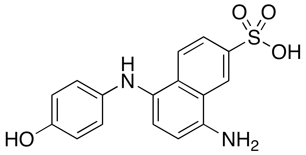 8-Amino-5-[(4-hydroxyphenyl)amino]-2-naphthalenesulfonic Acid