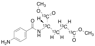 N-(p-Aminobenzoyl)-L-glutamic Acid Dimethyl Ester-13C5