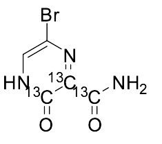6-Bromo-3,4-dihydro-3-oxo-2-pyrazinecarboxamide-13C3