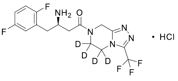 (R)-3-Amino-4-(2,5-difluorophenyl)-1-(3-(trifluoromethyl)-5,6-dihydro-[1,2,4]triazolo[4,3-a]pyrazin-7(8H)-yl-5,5,6,6-D₄)butan-1-one Hydrochloride Salt