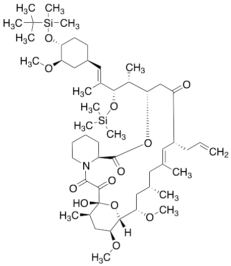 23-Hydroxy-33-O-tert-butyldimethylsilyloxy-27-O-trimethylsilyl-iso-FK-506