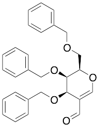 2,6-Anhydro-5-deoxy-5-formyl-1,3,4-tris-O-(phenylmethyl)-D-arabino-hex-5-enitol