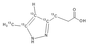 3-(3-Methyl-1H-pyrazol-5-yl)propanoic Acid-13C5