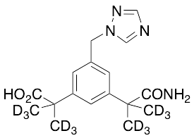 Anastrozole Acid Amide-d12