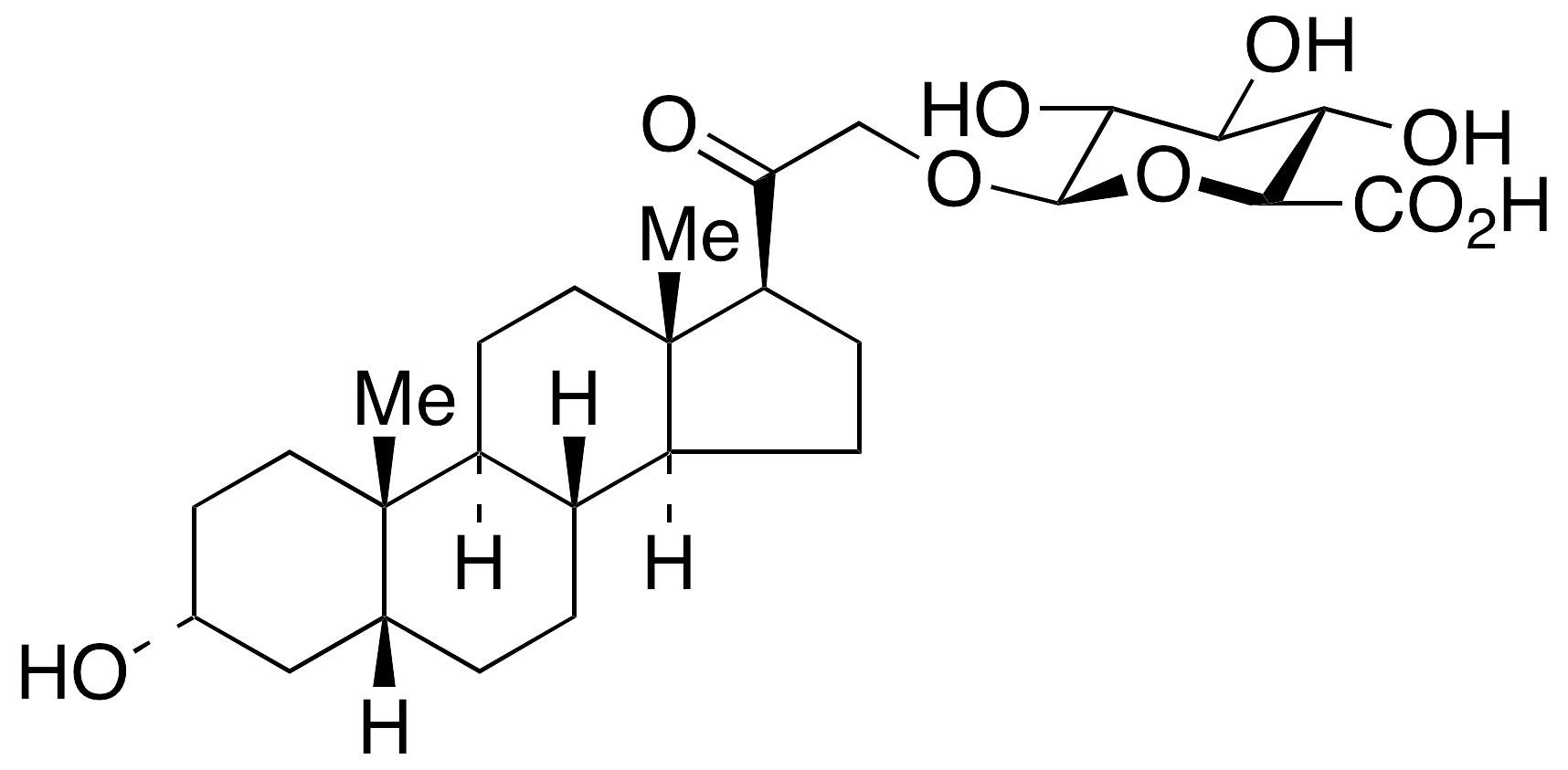 Tetrahydro 11-Deoxycorticosterone 21-beta-D-Glucuronide