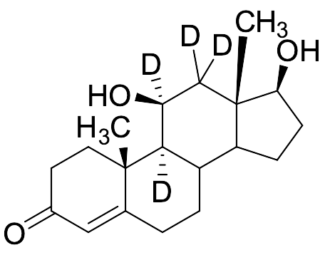11-Hydroxytestosterone-[9,11,12,12-D4]