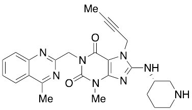 7-(2-Butyn-1-yl)-3,7-dihydro-3-methyl-1-[(4-methyl-2-quinazolinyl)methyl]-8-[(3S)-3-piperidinylamino]-1H-purine-2,6-dione