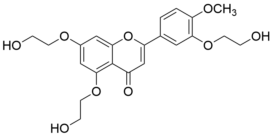 5,7,3′-Tri(2-hydroxyethoxy)-4′-methoxyflavone
