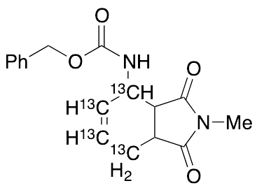 (2,3,3a,4,7,7a-Hexahydro-2-methyl-1,3-dioxo-1H-isoindol-4-yl)carbamic Acid Phenylmethyl Ester-13C4
