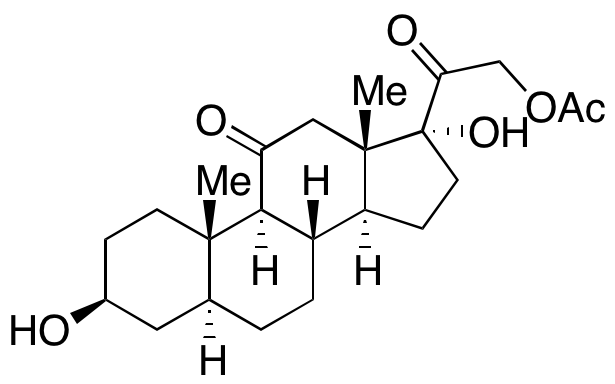 3beta,17,21-Trihydroxy-5alpha-Pregnane-11,20-dione 21-Acetate