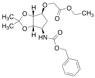 Ethyl 2-[[(3aR,4S,6R,6aS)-6-[(Benzyloxycarbonyl)amino]-2,2-dimethyltetrahydro-3aH-cyclopenta[d][1,3]dioxol-4-yl]oxy]acetate