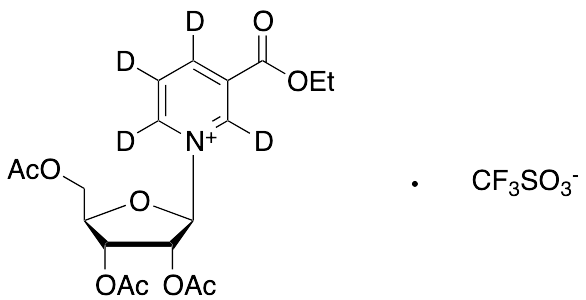 3-(Ethoxycarbonyl)-1-(2,3,5-tri-O-acetyl-Beta-D-ribofuranosyl)-pyridinium-d4 Triflate