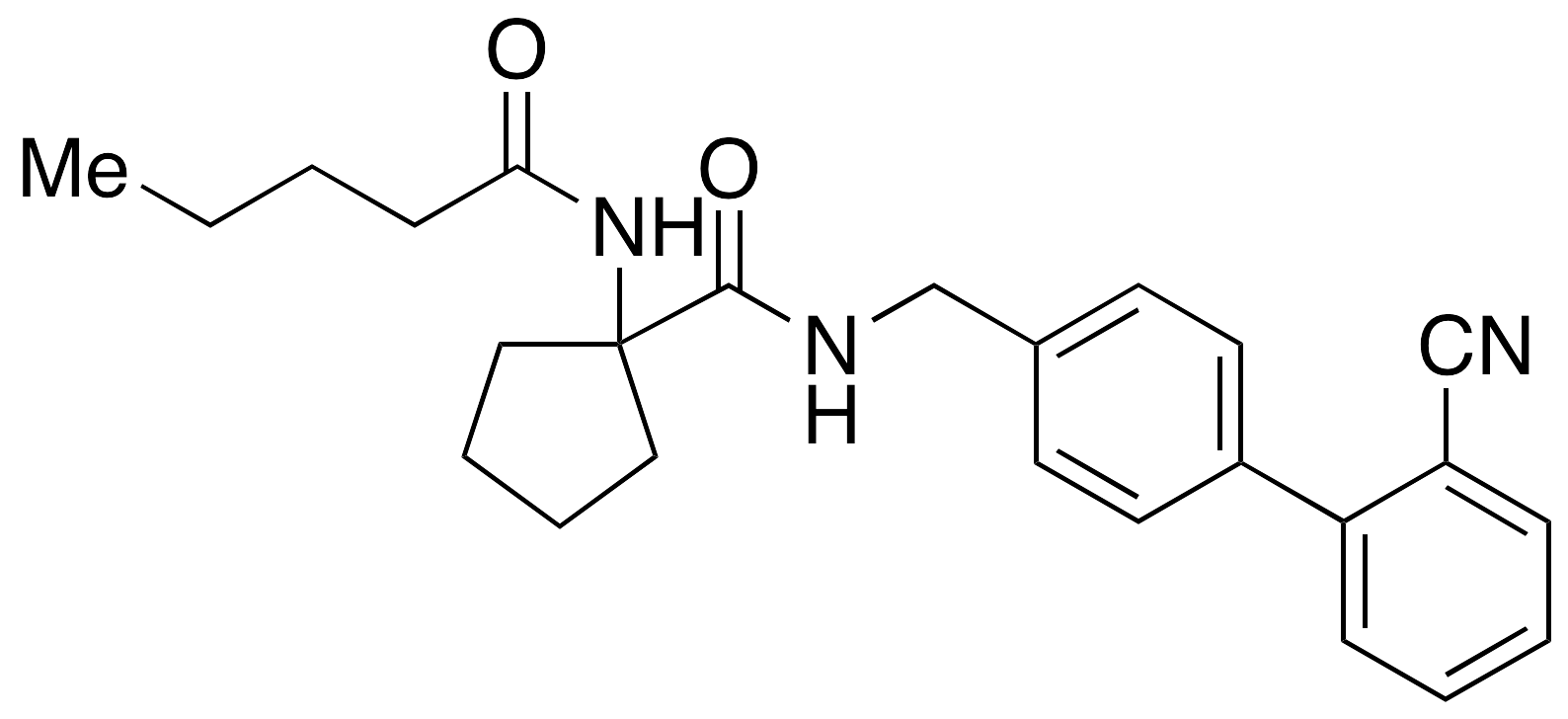 N-[(2'-Cyano[1,1'-biphenyl]-4-yl)methyl]-1-[(1-oxopentyl)amino]cyclopentanecarboxamide