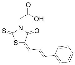 4-Oxo-5-(3-phenyl-2-propen-1-ylidene)-2-thioxo-3-thiazolidineacetic Acid