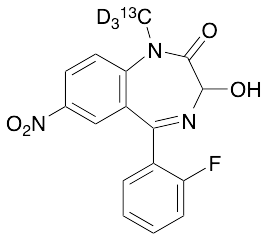 3-Hydroxy Flunitrazepam-13C,d3