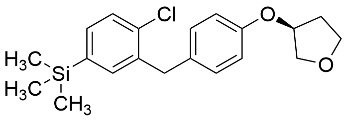 (3S)-3-[4-[[2-Chloro-5-(trimethylsilyl)phenyl]methyl]phenoxy]tetrahydrofuran