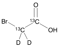 Bromoacetic-1,2-13C2 Acid-d2
