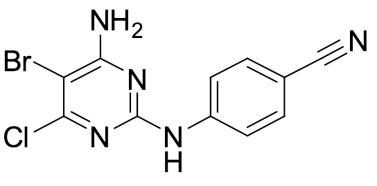 4-(4-Amino-5-bromo-6-chloropyrimidin-2-ylamino)benzonitrile