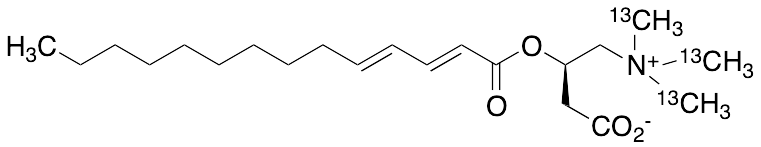 Tetradeca-2,4-dien-oyl Carnitine (N,N,N-tri-13C3-methyl)