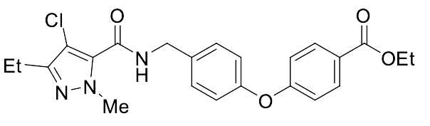 Ethyl 4-[4-[[[(4-chloro-3-ethyl-1-methyl-1H-pyrazol-5-yl)carbonyl]amino]methyl]phenoxy]benzoate