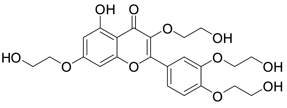 3,7,3',4'-Tetra-O-beta-hydroxyethylquercetin