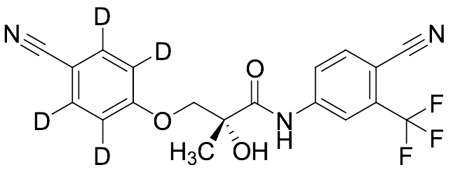 (R)-N-(4-Cyano-3-(trifluoromethyl)phenyl)-3-(4-cyanophenoxy-2,3,5,6-d4)-2-hydroxy-2-methylpropanamide