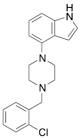 4-[4-[(2-Chlorophenyl)methyl]-1-piperazinyl]-1H-indole