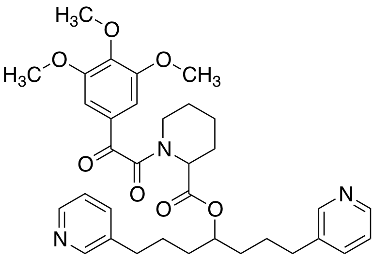 1,7-Di(pyridin-3-yl)heptan-4-yl 1-(2-oxo-2-(3,4,5-trimethoxyphenyl)acetyl)piperidine-2-carboxylate