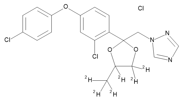 Difenoconazole-d6 HCl (1,3-dioxolan-4,5,5-d3-4-methyl-d3) (mixture of diastereomers)