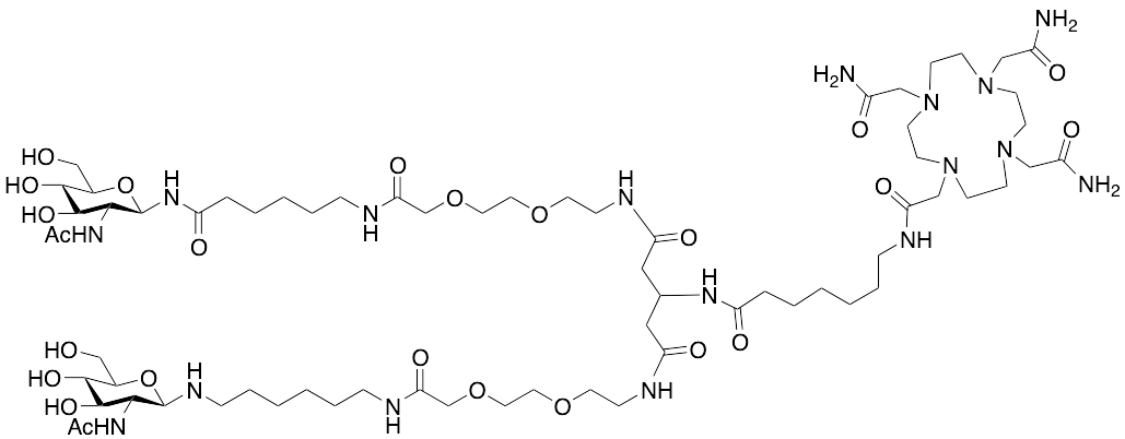 Glucosamine-AEEA linker-chelator(DOTAM)