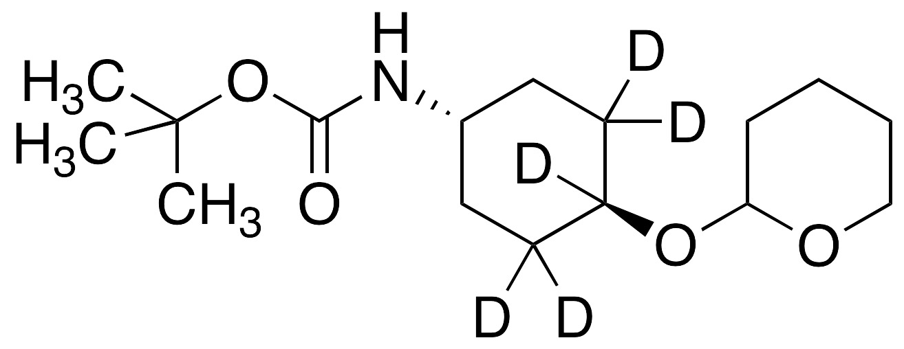 trans-[2-(4-tert-Butyloxycarbonylamino)cyclohexyloxy]tetrahydro-2H-pyran-d5