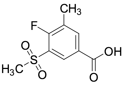 4-Fluoro-3-methanesulfonyl-5-methylbenzoic Acid