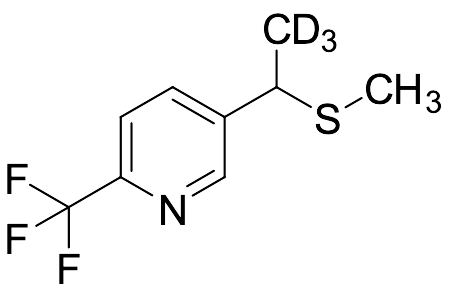 5-[1-(Methylthio)ethyl]-2-trifluoromethylpyridine-d3