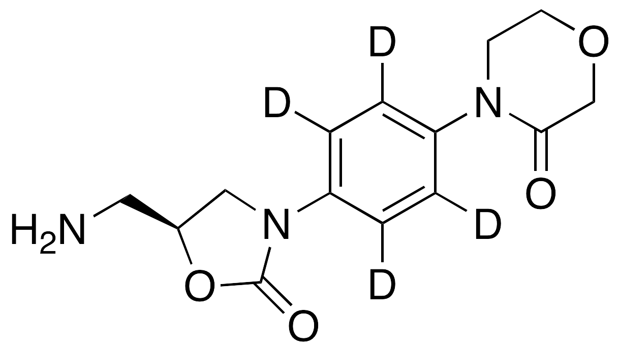 4-[4-[(5S)-5-(Aminomethyl)-2-oxo-3-oxazolidinyl]phenyl]-3-morpholinone-d4