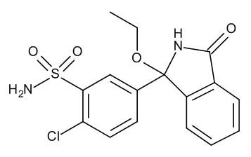 2-Chloro-5-(1-ethoxy-3-oxoisoindolin-1-yl)benzenesulfonamide