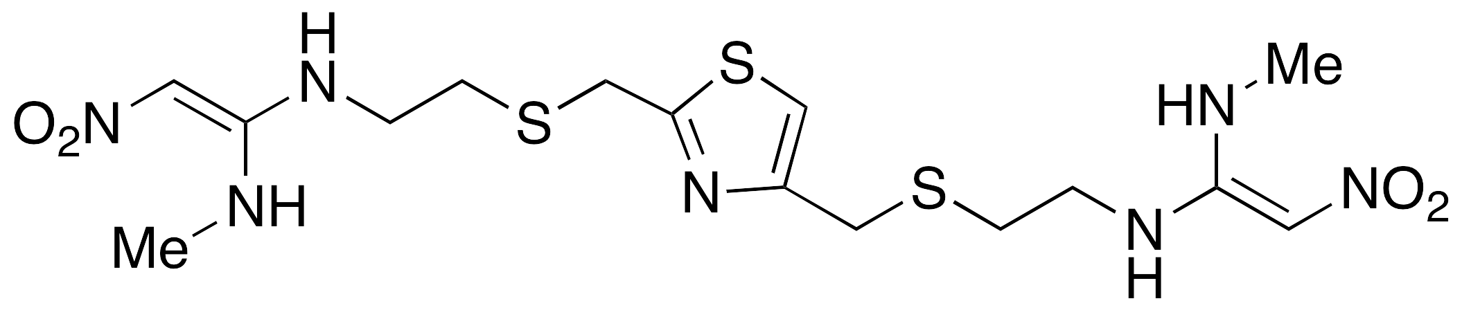 N1,N1’-[2,4-Thiazolediylbis(methylenethio-2,1-ethanediyl)]bis(N’-methyl-2-nitro-1,1-ethenediamine)