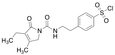 4-[2-[[(3-Ethyl-2,5-dihydro-4-methyl-2-oxo-1H-pyrrol-1-yl)carbonyl]amino]ethyl]benzenesulfonyl Chloride