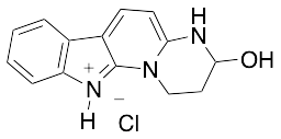 3-Hydroxy-1,2,3,4-tetrahydropyrimido[1',2':1,6]pyrido[2,3-b]indol-11-ium Chloride